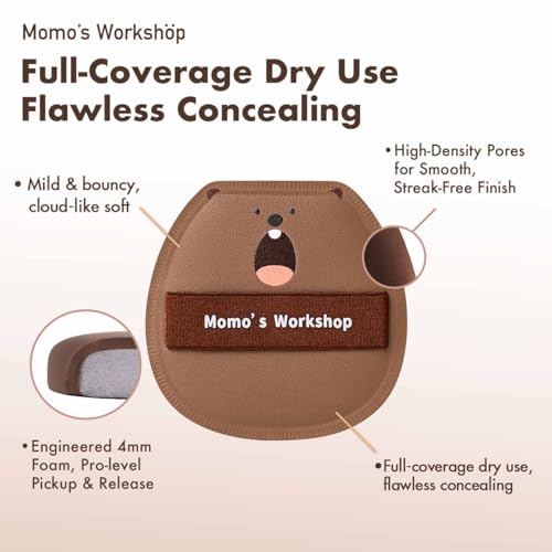 Makeup Sponges,Blender Sponges,Lychee Pattern Leather, Ultra Soft Bouncy Blender for Liquid Foundation, Rubycell, Perfect for Nose Wing & Under Eye,Travel Friendly & Reusable.2PCS