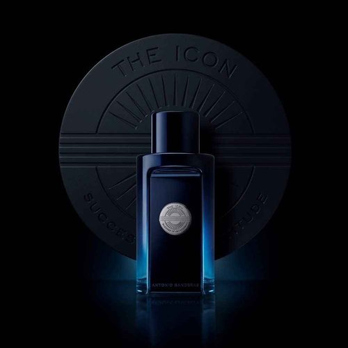 Banderas Antonio Perfumes - The Icon, Eau de Toilette for Men - Long Lasting - Masculine, Elegant, With Personality Fragance - Amber Woody Notes - Ideal for Special Events - 6.8 Fl Oz