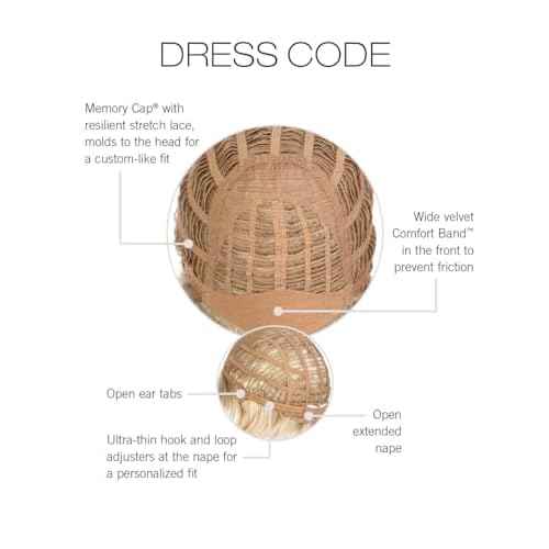 GABOR Front Cover Layered Long Bob Style Wig, Hand-Tied Mono Top by Hairuwear, Average Cap - GF8-12SS Iced Mocha