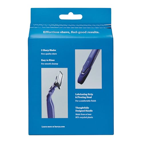 Harry's Disposable Razors for Men - 12 Count - 3-Blade Men's Razors for Travel and On-the-Go Convenience