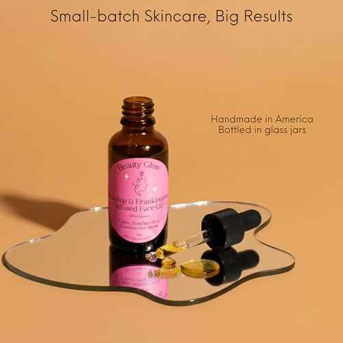 Frankincense Resin Infused Organic Castor & Rosehip Oils for Face Age Defying Miracle Facial Moisturizer Cold Pressed Serum Natural Skincare Hydrates Skin Moisturizing 1 Fl Oz