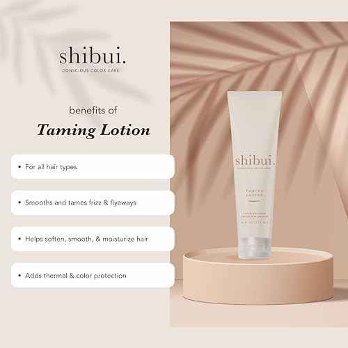 SHIBUI Taming Lotion, Frizz Control & Thermal Protection, Adds Shine & Smooths Loose Strands, Vegan & Sulfate-Free, 6 Fl Oz