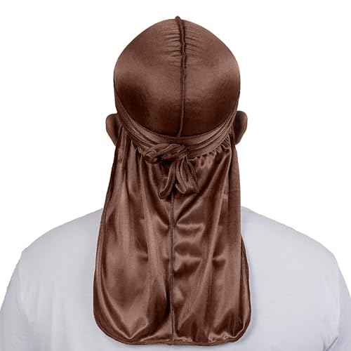 ForceWave Silky Durag for Men Wave Cap Satin Dorag for Men Women 360 Wave