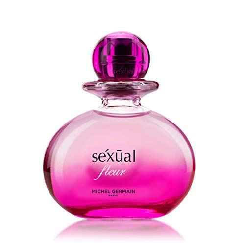 Michel Germain Sexual Fleur Eau de Parfum Fragrance Spray, Top Notes of Pink Grapefruit, Macadamia Nut, Pink Daisy, Sexy & Enchanting Natural Oils Women's Perfume, 2.5 Fl Oz