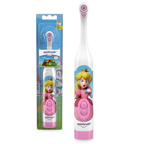 Spinbrush Princess Peach Kid¡¯s Electric Battery Toothbrush, Soft Bristles