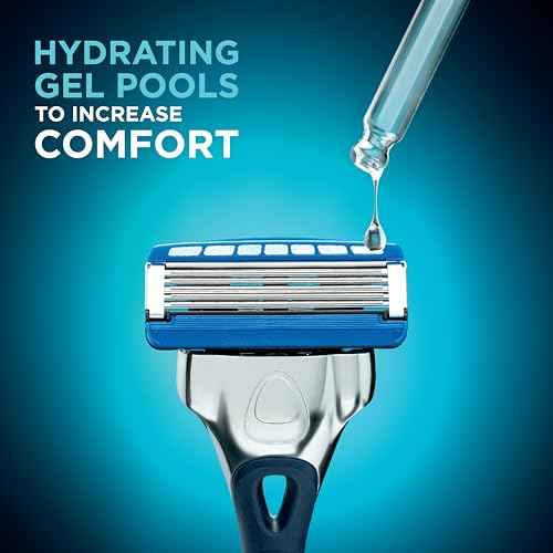 Wilkinson Sword Hydro 5 Skin Protection Regular ? Razor Blades for Men, Blue, Pack of 8