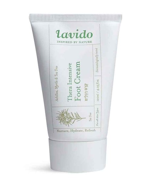 Lavido - Natural Thera Intensive Foot Cream | Treat, Deodorize + Condition Dry, Cracked Skin (4 oz | 120 ml)