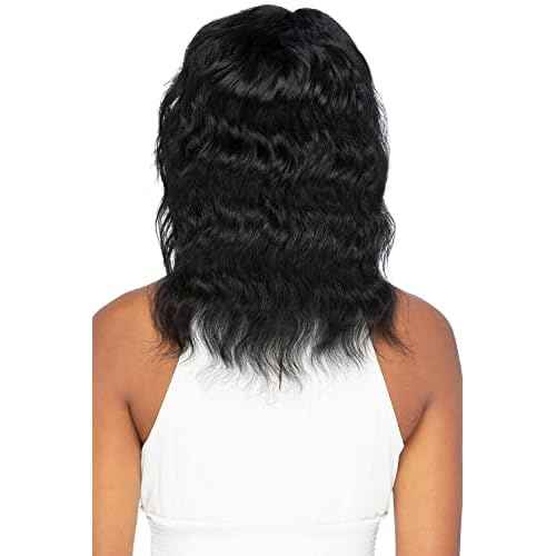 Vivica A. Fox LAIKEN Remi Natural Hair, Frontal (13x4.5) Lace Wig, color 1 Jet Black