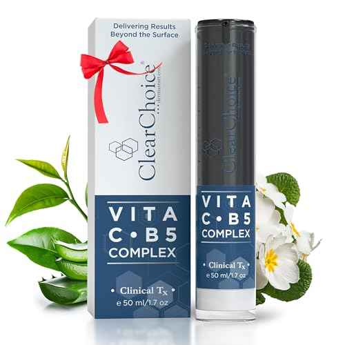 Clear Choice Vita C¡¤B5 Complex 1.7oz ? Antioxidant Lotion with Vitamin C & B5, Improves Tone, Texture, Brightens Skin, Ideal for Sun Damage & Rosacea