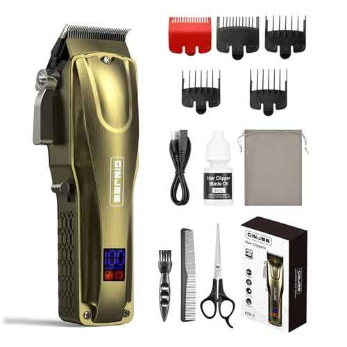 Hair Clippers for Men Professional Cordless & Corded - Barber Clippers Rechargeable for Hair Cutting, Beard and Body Grooming Kit for Household