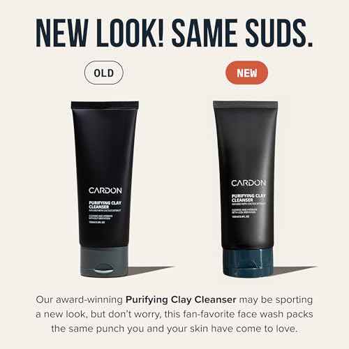 Cardon Men's Deep Pore Cleaning Clay Face Wash, 4x Better Than Charcoal, Oily, Acne-Prone Skin | Korean Premium Skin Care | Remove Face Oil & Dirt, (3 CT)