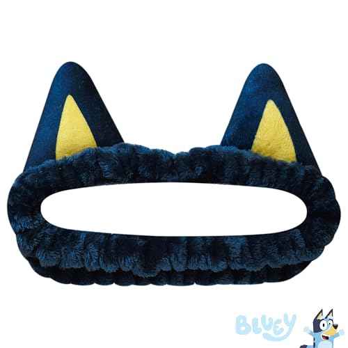 LUV HER Bluey Girls Cartoon Character Headbands - One Size Fits All, Soft Stretchy Fabric - Fun Fashion Accessory for Everyday or Special Occasions, Ages 3+