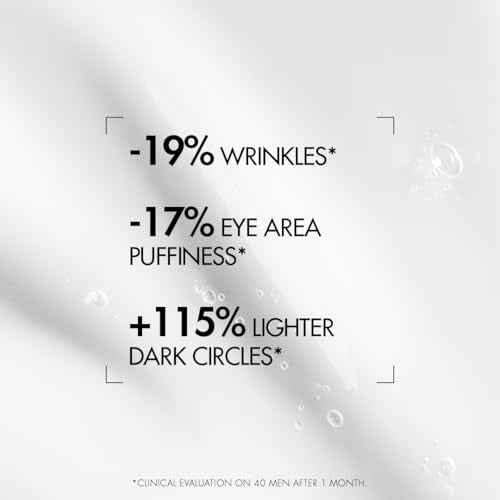 Biotherm Homme Force Supreme Eye Serum for Men, Helps Fight Wrinkles, Dark Circles and Puffy Eyes, Enriched with Blue Algae & Pro-Xylane, Resurfaces and Firms the Skin Around the Eye Area 0.5 Fl. Oz.