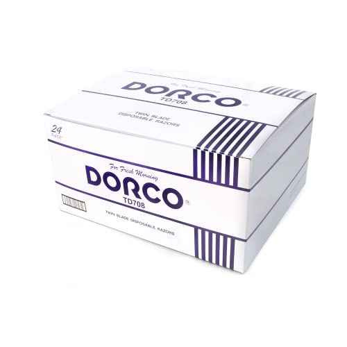Dorco Fresh Twin Blade Disposable Razors for Men (240 Counts), Smooth & Comfortable Shave, Shaving Razors for Men, Non-Slip Handle, Ideal for Sensitive Skin & Travel