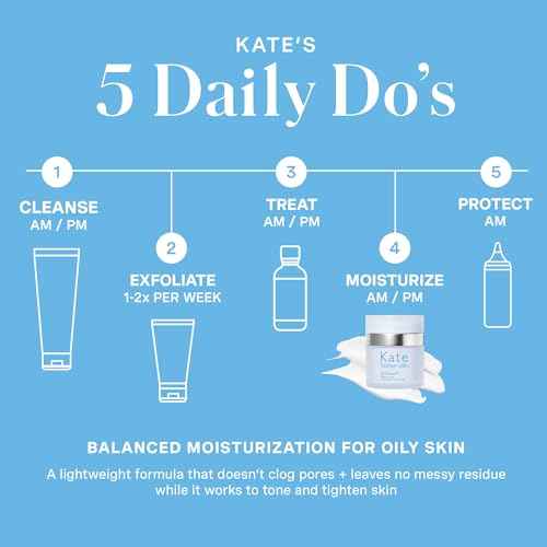 Kate Somerville Oil Free Moisturizer ? Clinically Formulated Face Cream for Oily Skin, Lightweight, and Hydrating Daily Oil Control, 1.7 Fl Oz