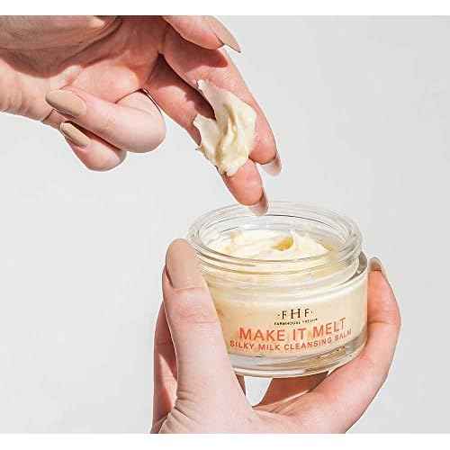 FarmHouse Fresh Cleansing Balm. Makeup Remover, Vitamin C Cream. Make It Melt Silky Milk Cleansing Balm, Travel Size Face Wash. 3 Fl Oz