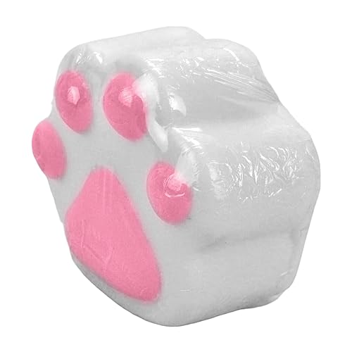 Kingsley Paw Print Bath Soap - 3 Oz White Soap Bar with Pink Paw Pads - Gentle Moisturizing Soap for Kids - Easy to Grip for Little Hands - Tear-Free Formula - Pack of 3