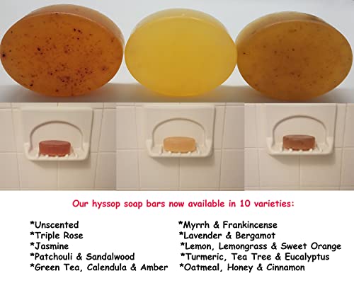 BIBLE N Beautyoils Cleanse Me With Hyssop Natural Herba Soap Bar, Infused with Hyssop, Calendula, Green Tea Extracts, and Amber Fragrance for a Refreshing Experience (Green Tea Calendula & Amber)