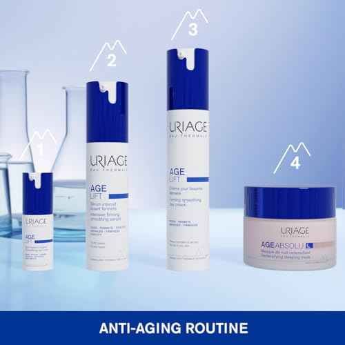 Uriage Age Lift Firming Smoothing Day Fluid 1.35 fl.oz. | Anti-Aging Fluid with Retinol, Hyaluronic Acid & Rose Fruit Extract that Reduces the Appearance of Fine Lines and Wrinkles
