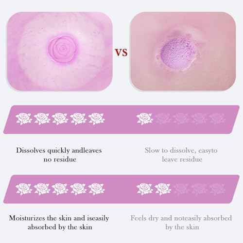 Bath Bombs for Women - 30 Pcs Handmade Natural Essential Oils Rose Bath Bombs with Scented Candles, Home Spa Fizzies Bubble Bath, Birthday Gifts for Women Her Self Care Gifts for Mom Wife (30)