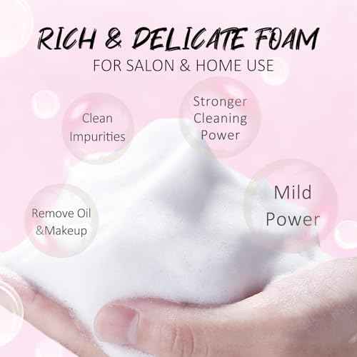 EMEDA Lash Shampoo Kit 2.02 fl oz Lash Cleaning Kit with Rechargeable Fan Dryer/Brush/Rinse Bottle, Oil-free Cleanser Wash for Extensions & Clusters & Natural Lashes, Cleaner for Eyelash Care(White)