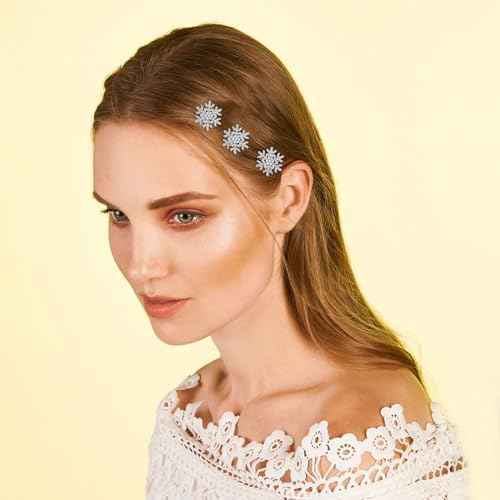 Sparkly Rhinestone Hair Barrettes for Women - Silver Mini Pearl Hairpins, Party Hair Accessories Gift Set