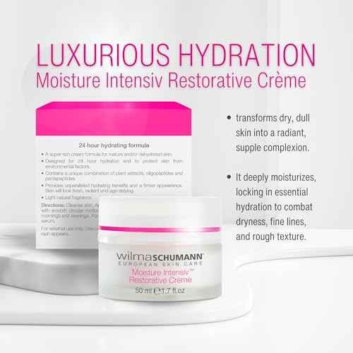WILMA SCHUMANN Moisture Intensiv Restorative Cream, Firming Face Moisturizer, Face Cream, 1.7 oz