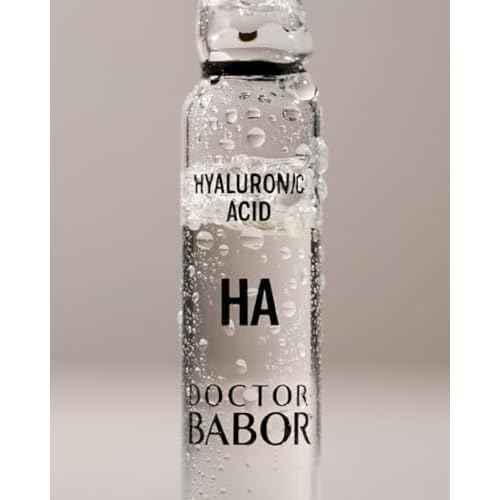 DOCTOR BABOR 10D Hyaluronic Acid Ampoule Serum Concentrate, 7-day Moisture Treatment, Plumper Fresher Complexion with Intensive Moisture, Minimize Wrinkles, Radiantly Glowing Skin
