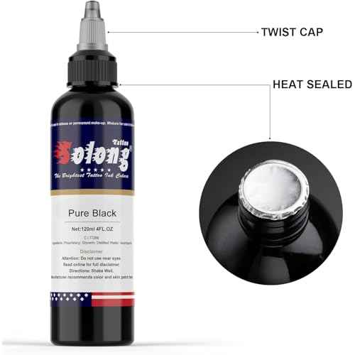 Tattoo Ink Black Tattoo Ink 3.4oz(100ml) Black Ink Tattoo for Shading and Lining Smooth Consistent Pigment Professional Tattoo Inks