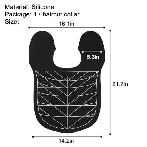 Silicone Hair Cutting Guide Collar - Waterproof Cutting Mat for Hair Stylist - Hair Cutting Cape