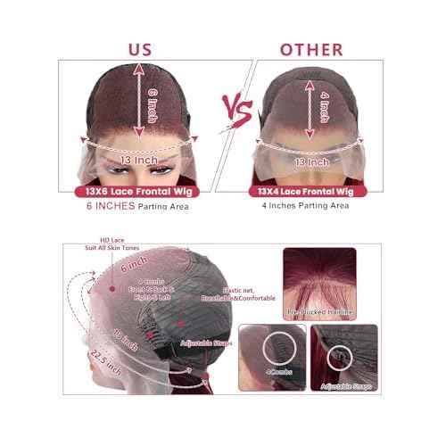 99j 13x4 Body Wave Lace Front Wigs Human Hair Pre Plucked 200 Density HD Lace Front Wigs for Women Glueless Wigs Human Hair Natural Black Color 24 Inch