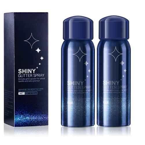 2 Pcs Body Glitter Spray, Perfect Body Glitter for Music Festival Stage Makeup and Festival Rave Shimmer Spray Highlighter Makeup.