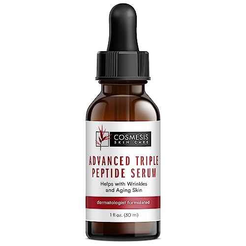Advanced Triple Peptide Serum - Reduce Wrinkles, Support Collagen Renewal, Defend Against Aging | 1oz | Cosmesis