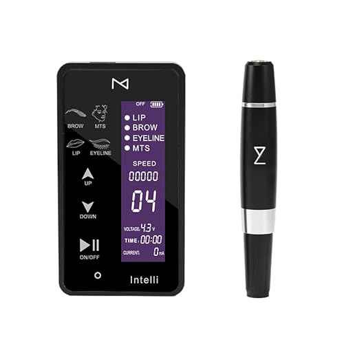 INTELLI Digita Permanent Make Up Machine Touch Screen Panel Multi Function By Mellie Microblading - LCD Control Panel - Ombr? Powder Brows. Lips & Eyeliner- Supply (Machine, Black)