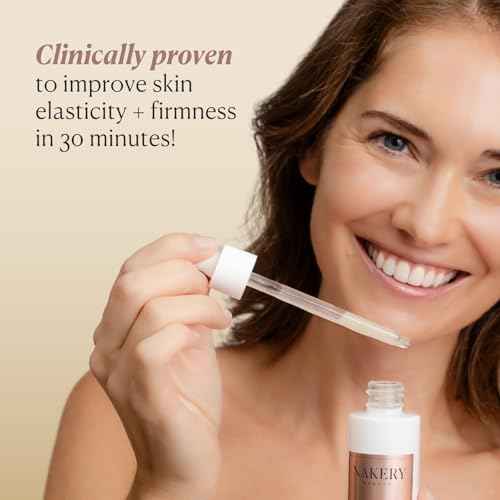 Nakery Collagen Defense Face Serum, 25% Vitamin C Complex with Niacinamide and Peptides, Anti Aging Collagen Booster for Wrinkles and Dark Spots, Brightening Skin Treatment, Made in USA