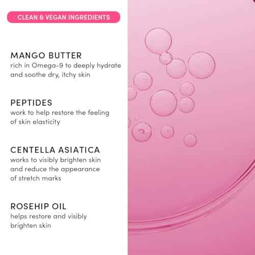 Evereden Nourishing Stretch Mark Cream (4 fl.oz): Clean & Vegan Cream for Pregnancy and Postpartum | Pregnancy Stretch Mark Prevention | Rich in Vitamins & Minerals