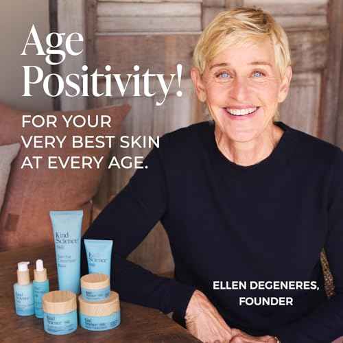 Kind Science by Ellen DeGeneres Eye Cream - Under Eye Cream for Wrinkles Noticably Smooths & Moisturizes - Anti Aging with Hyaluronuic Acid, Vitamin C - Fragrance Free, Paraben Free, 0.5 fl oz