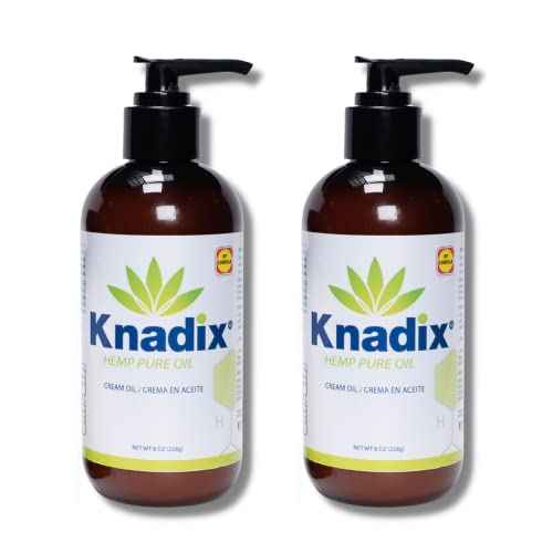 Hemp Oil Cream Ideal for Sensitive Skin Pack of 2-8 oz Each - Moisturizing and Emolient (2)
