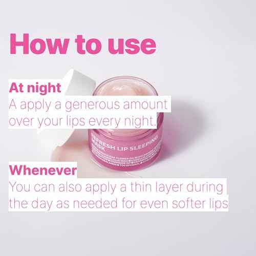 ISOI Refresh Lip Sleeping Mask, Overnight Hydrating Lip Treatment with 4X Ceramide & Botanical Oils, Korean Lip Care (0.88 oz, 25g)