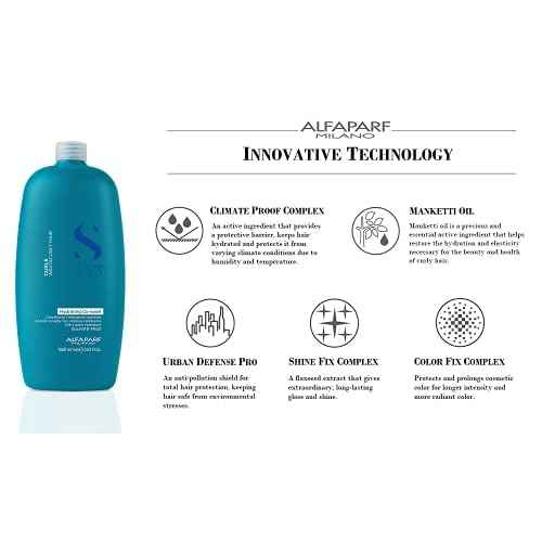 Alfaparf Milano Semi di Lino Hydrating Co-Wash - Foam-Free Conditioner for Curly Hair - Increases Hair Shine, Manages Frizz Control & Prolongs Cosmetic Color - Vegan & Sulfate Free