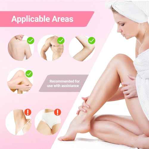 Roll On Wax Kit for Women - Easy to Use - At-Home Hair Removal for Body (Arms & Legs) with 2 Honey Wax Roller Cartridges & 50 Strips (Pink)