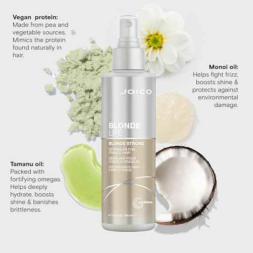 Joico Blonde Life Blonde Strong Conditioning Detangler | For Fragile Blonde Hair | Prevents Split Ends & Breakage | 72 Hour Humidity Protection | 6.7 Fl Oz