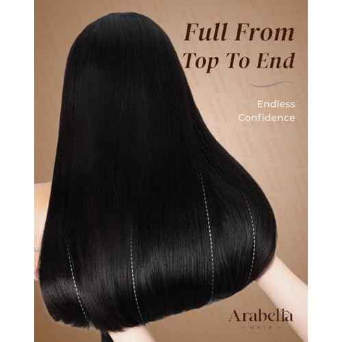 Arabella Hair 5x6 Glueless Wigs Human Hair Pre Plucked Pre Cut 230% Density Glueless Wigs 100% Human Hair 12a Pre Plucked Bleached Knots Straight Wig Human hair (16inch, 5X6 Straight Wig)
