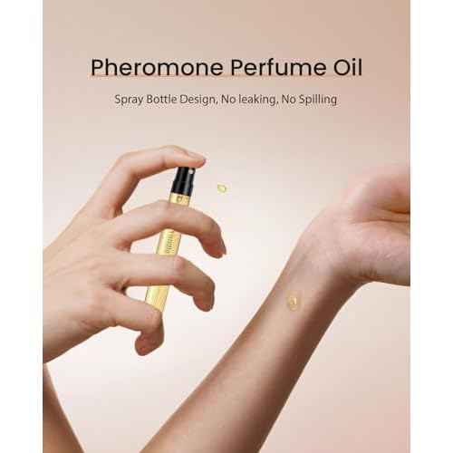Pheromones Perfumes for Women, No. 54 Vanilla Cream Scent, Vanilla Perfume Oil, Advanced Fragrance Perfume for Woman, 0.34fl./10ml Gourmand Parfum, Travel Size Perfumes for Women,Made in USA