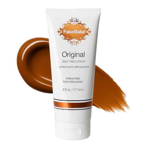 Fake Bake Original Self-Tanning Lotion ? Lasting, Natural-Looking Sunless Tanner for All Skin Tones ? Streak-Free, Buildable Color for Women & Men ? 6 oz