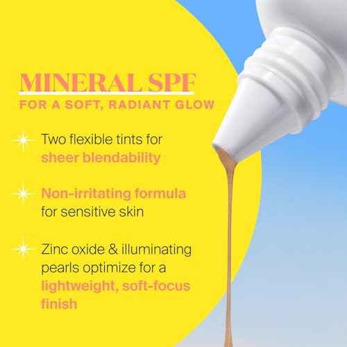 Supergoop! Glowscreen Soft-Radiance Drops Mineral SPF 40 - Sunrise - 1.7 oz - Visibly Illuminates, Smooths, Evens Skin & Blurs Pores Instantly - All Skin Types