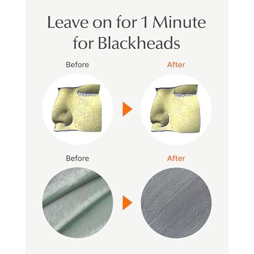 SU:M One Minute Clay Mask - Pore Cleanser & Hydrating 2-in-1 Korean Face Mask and Facial Cleanser for Blackheads, Exfoliation & Smooth Skin, 5.07 fl oz
