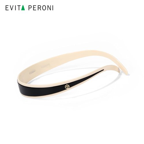 EVITA PERONI Headband Designed for Glasses Widened version Black and Off White Head Bands for Women's Hair Fashion Comfortable No Headache Hair Band Non-slip, No Stress