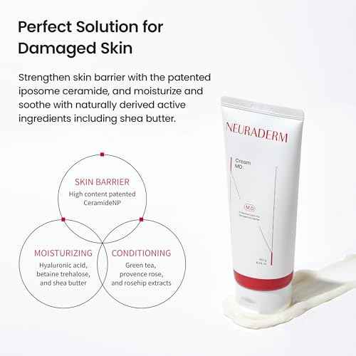 Cream MD, Regenerative Moisturizing Ceramide Skin Barrier Restoring Skin and Body Care for Damaged, Dry Skin (180g, 6.34oz)