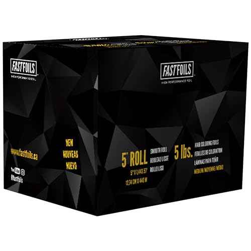 5" Hair Foil Roll - Aluminum Foil Roll for Hair Coloring - Medium Weight Foils For Highlighting - 1250 ft